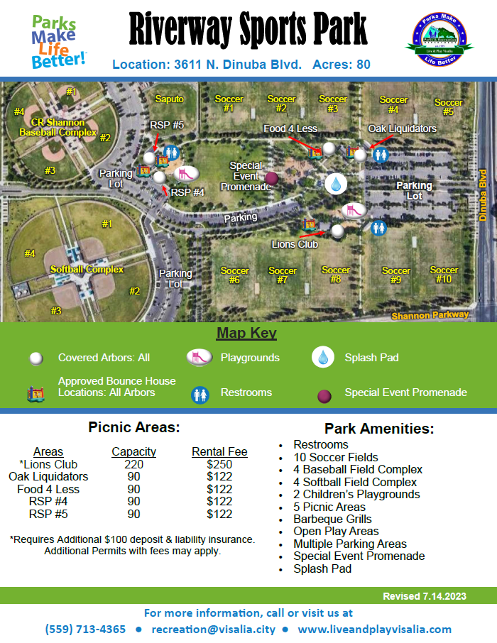 City of Visalia Riverway Sports Park
